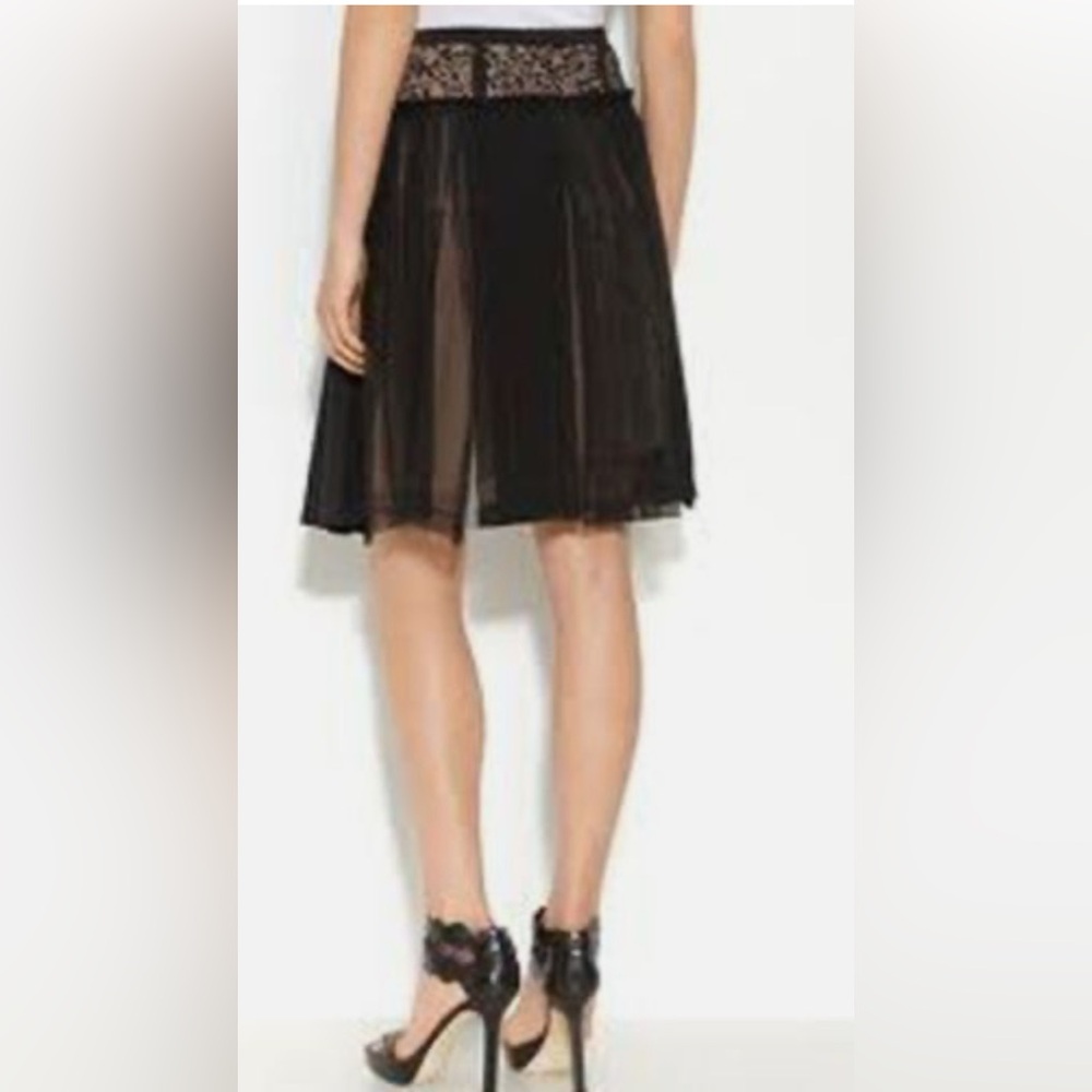 BCBGMAXAZRIA Rakel Lace Pleated Skirt - Picture 3 of 8